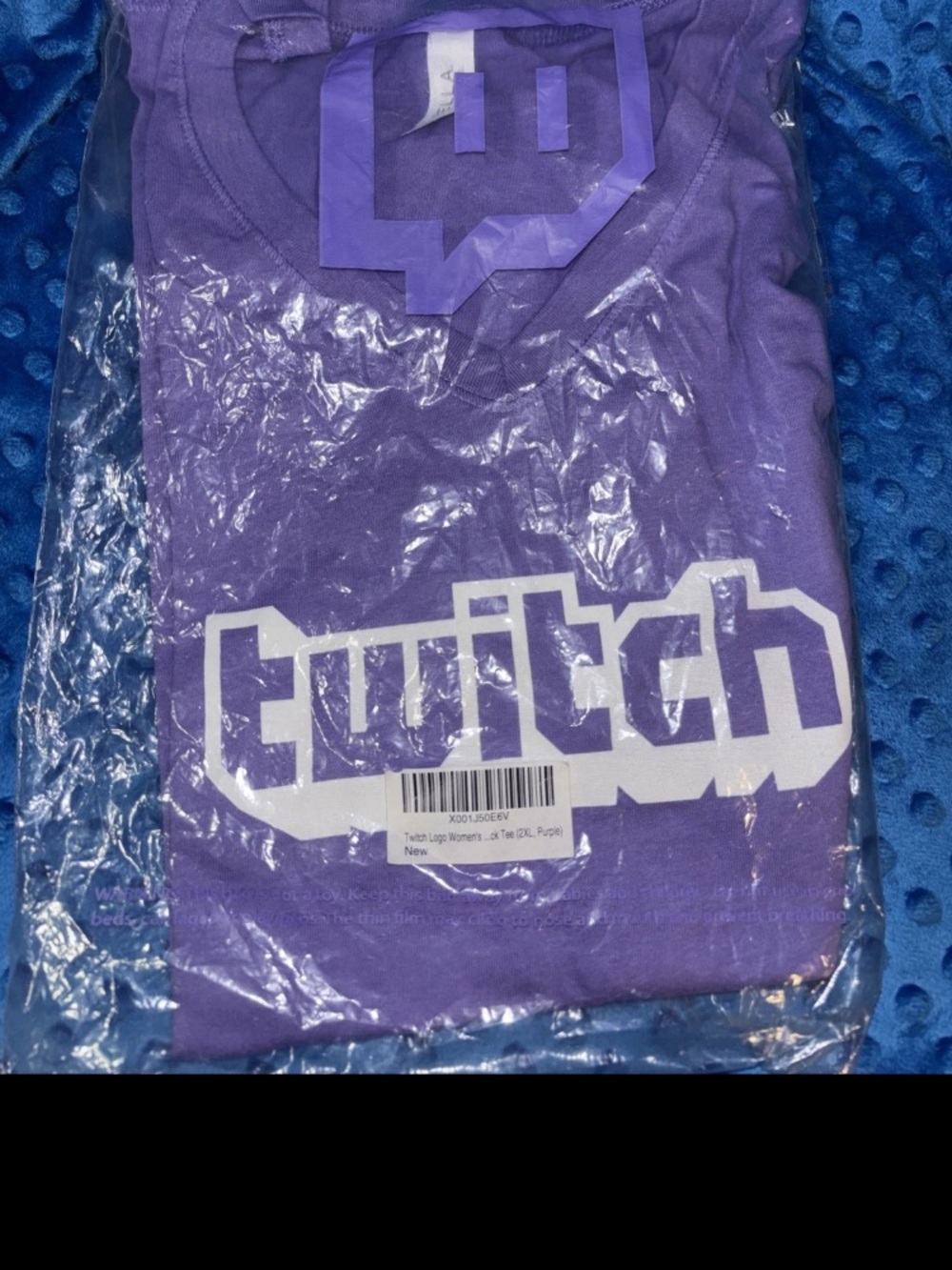 TWITCH 2 XL  Women’s Purple Gaming Streaming  T-Shirt, New